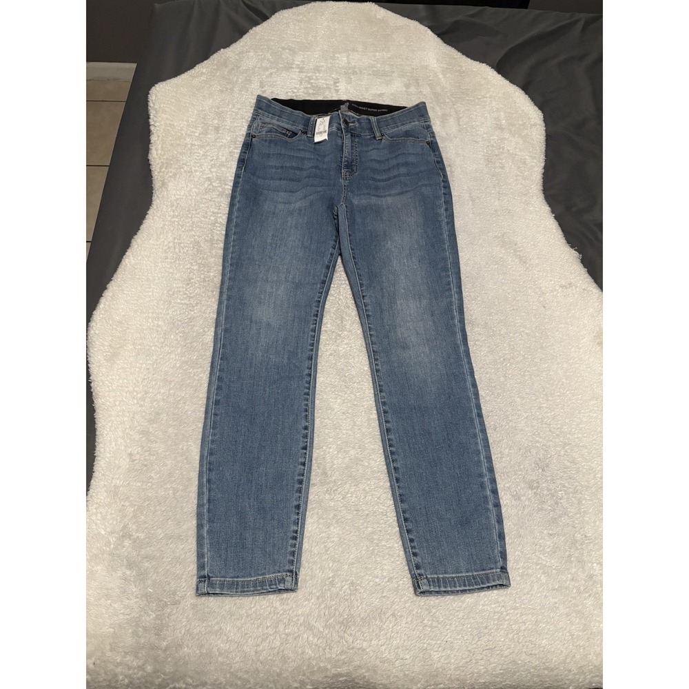 New York &‎ Company NY&C High Waist Women's Blue Skinny Jeans Size 10 Stretch